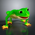Frog Class Poison Frog Game Frog Reptile Cold Blooded Animal Reptile Class 3d model