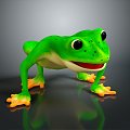 Frog Frog Frog Class Poison Frog Game Frog Reptile Cold Blooded Animal Reptile Class 3d model