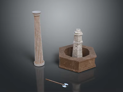 Columns Stone Columns Stone Columns Old Columns Roman Columns Roman Columns Classical Columns Greek Columns 3d model