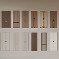 Various Stylish Door Panel Designs With Different Colors And Handle Details
