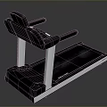 Industrial Treadmill With Black And White Design Stable Structure And Running Belt