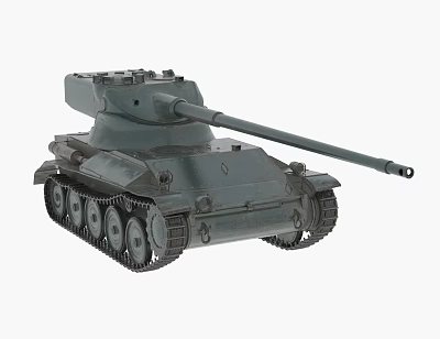 Detailed Realistic Gray Military Tank Model With Long Cannon And Metal Tracks 3d model Detailed Realistic Gray Military Tank Model With Long Cannon And Metal Tracks 3d model
