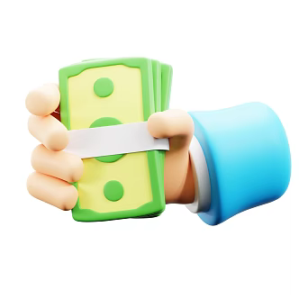 Modern Coin Currency Cartoon Coin Cartoon Small Hand 3d model