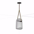 Modern Glass Pendant Lights With Wooden Cords And Unique Shape For Minimalist Interiors