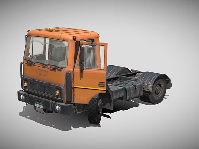Car Russian construction truck truck heavy truck head vehicle vehicle freight truck truck 3d model