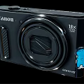 Canon SX610 HS Digital Camera With 18X Optical Zoom Black Compact Design And Cartoon Sticker