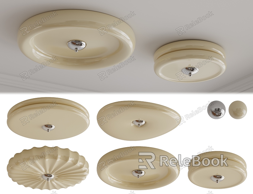 Cream wind middle ancient ceiling lamp lamp model