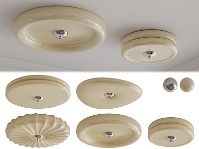 Cream wind middle ancient ceiling lamp model