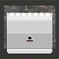 White Outdoor Grill With Control Knobs Drawers And Cabinet Doors For Home Use