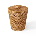 Woven Storage Baskets With Lids Natural Brown Gray For Home Decor Organization