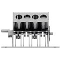 Industrial Equipment Metal Structure With Precision Holes Support Brackets And Control Knob