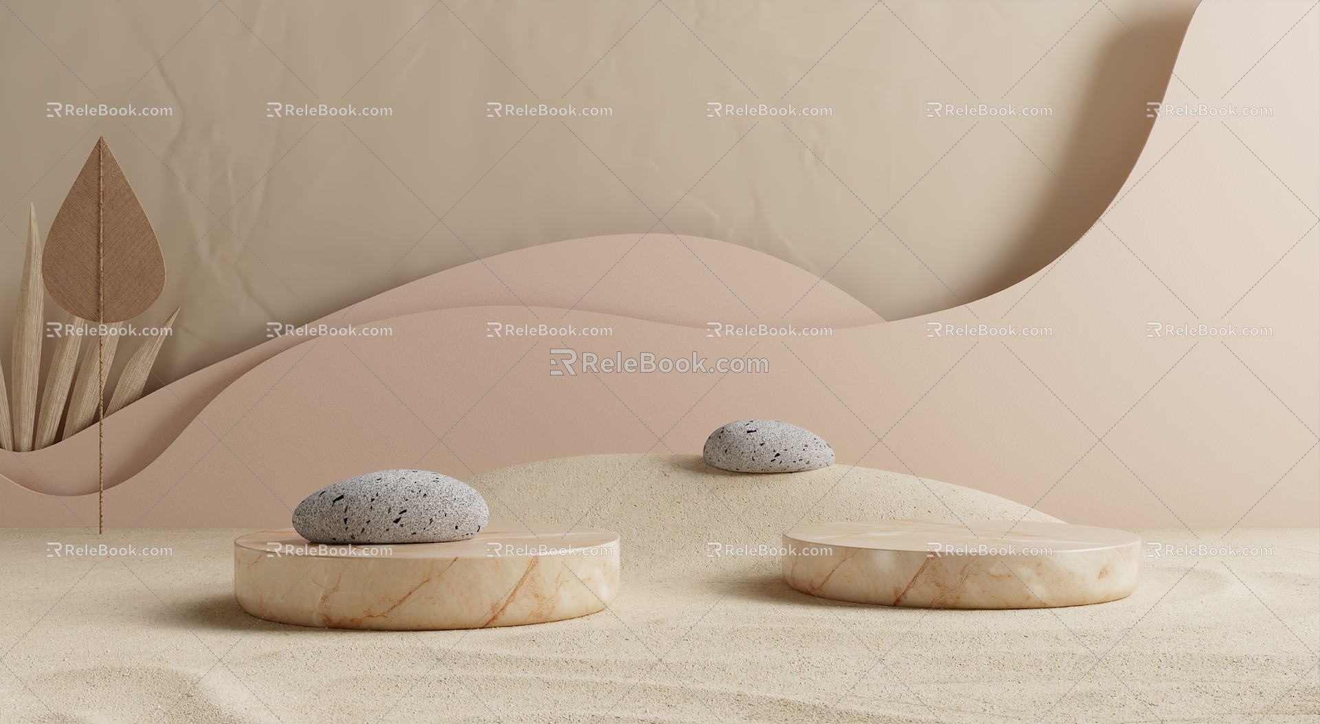 Still Life Display Stand E-commerce Products Booth E-commerce Meichen 3d model