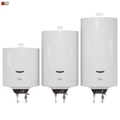 Household Electric Water Heaters White Storage Type with Different Capacities 50L 80L 100L 3d model