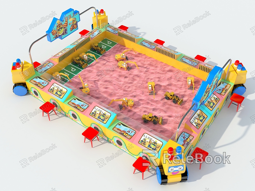 Children's excavator excavator amusement park game machine square stall amusement equipment video game remote control excavator model