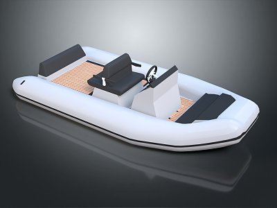 Modern Yacht Sailing Speedboat Cruise by Speedboat Yacht 3d model