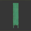Green Distressed Metal Locker Cabinet With Double Doors And Vintage Style