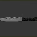 Durable Tactical Military Weapon With Stainless Steel Serrated Blade And Black Grip