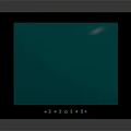 Vintage CRT Television With Green Screen Display On Smooth Surface