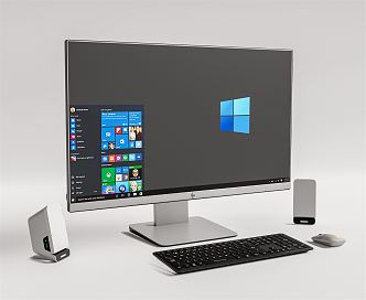 Modern computer monitor 3d model