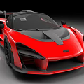 Red McLaren Supercar Featuring Aerodynamic Sleek Body Black Accents And Rear Spoiler