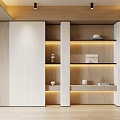 Modern Decorative Cabinet Combination Cabinet Background Wall 3d model