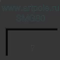 White Decorative Molding for Interior Design with Curved Shape and Smooth Surface