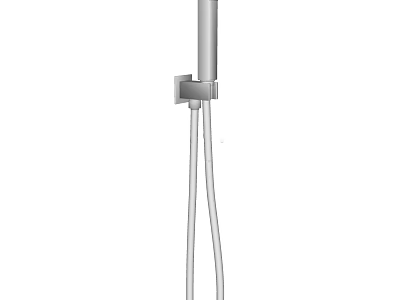 Modern Stainless Steel Handheld Shower Head With Wall Mounted Design And Flexible Hose 3d model
