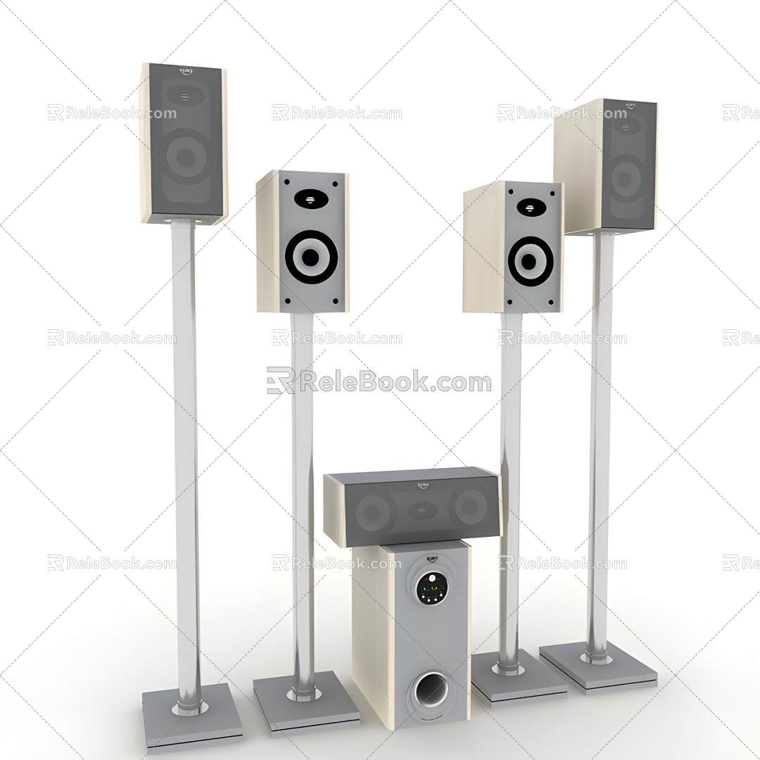 Modern Speakers Loudspeaker 3d model