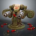 INDUSTRIAL LOFT turret turntable sci-fi tower defense games tower defense sci-fi turret games turret 3d model