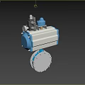 Industrial Pneumatic Valve Equipment With Pneumatic Actuator Flange Connection And Stainless Steel Body