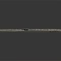 Long Strip Shaped Ancient Bronze Artifact With Carved Patterns Under Focused Lighting On Dark Background