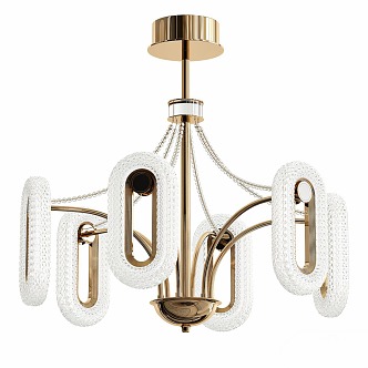 European chandelier crystal chandelier 3d model