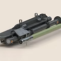 Portable Military Weapon Equipment With Mortar Barrel And Metal Stand Design