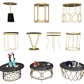 Modern Coffee Tables With Metal Frames Glass Tops And Various Geometric Designs