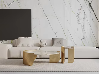 Modern three-seat sofa 3d model
