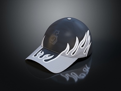 modern hat baseball cap peaked cap sports cap 3d model