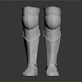 Stylish Silver Metallic Knee High Boots Featuring Armor Style Shiny And Smooth Surface Design