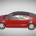 Red Modern Sedan With Sleek Exterior Design And Alloy Wheels