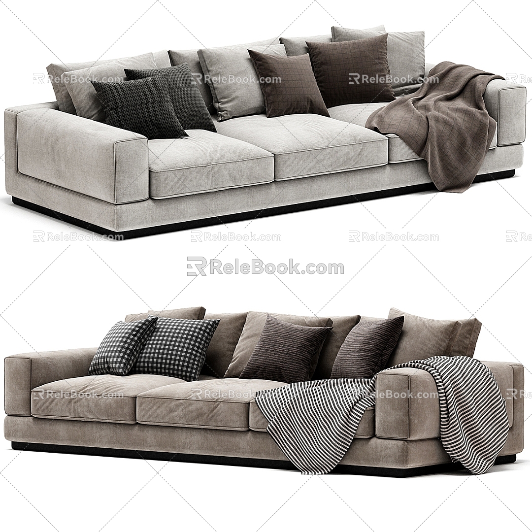 Flexform Combination Sofa Big Bob 3d model