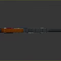 Tactical Modern Weapon Rifle With Orange Gray Color And Magazine Grip Design