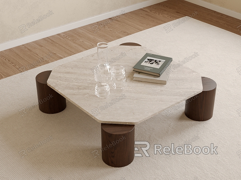 Middle Ancient Style Coffee Table model