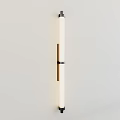 Abstract Wall Lamp With Modern Metal Frame And White Shade For Interior Decor