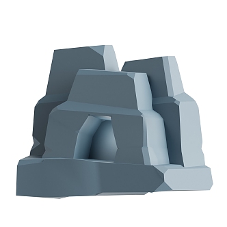 Modern Mountain Hill Cartoon Mountain 3d model