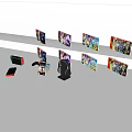 Modern gamepad game cassette 3d model