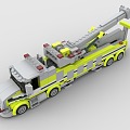 Lego toy building blocks engineering truck crane 3d model