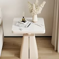 Cream Wind Side Corner Shelf 3d model