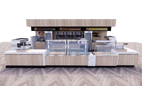 Modern Dessert Shop Dessert Shop 3d model