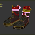 Gray Work Boots With Wrapped Laces And Worn Out Soles For Outdoor Activities
