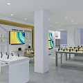 Modern Mobile Phone Store Huawei Smart Home Life Hall Unicom Huawei 3d model