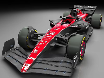 F1 Racing Formula Racing Car 2023 3d model